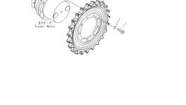 Ведущая звезда 22K-27-21111 Komatsu