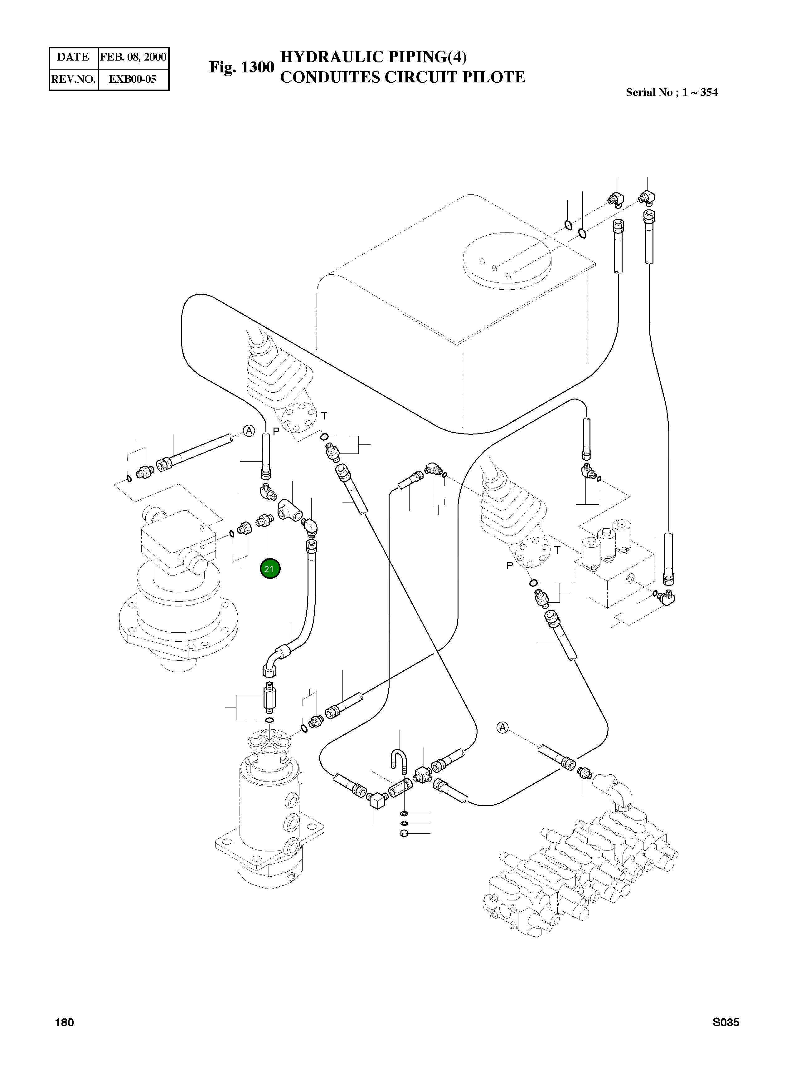 Адаптер PT1/4XPT1/4 2181-1114D1 Komatsu