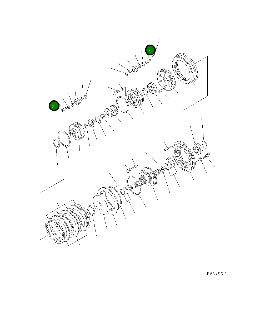Вал 135-15-22532 Komatsu