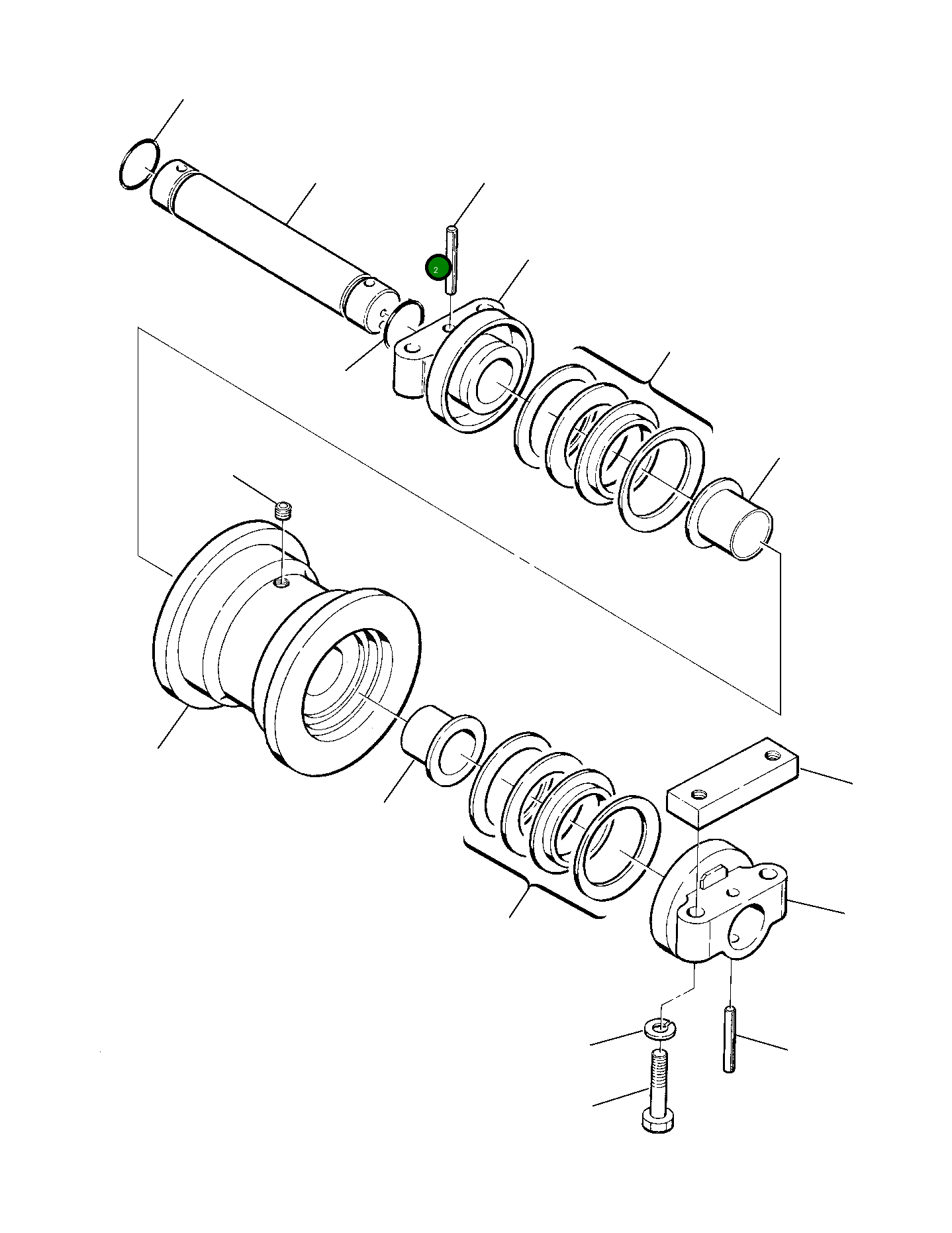 Вал 21D-30-13111 Komatsu