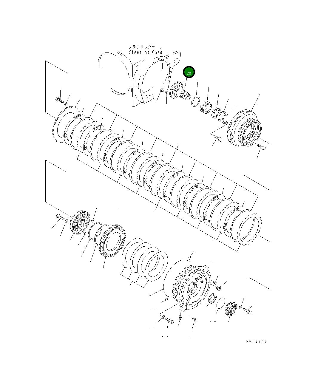 Вал 19M-22-11331 Komatsu