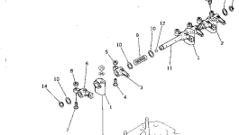 Вал YM121450-11240 Komatsu