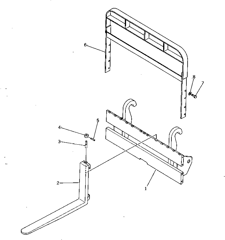 Вилка FF7819-12110 Komatsu