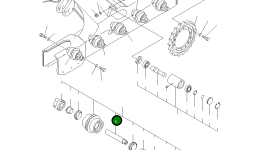 Вал YM172187-37320 Komatsu