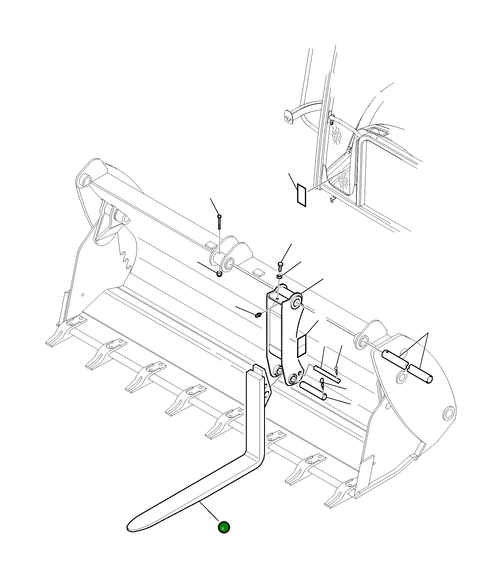 Вилка 42N-N12-1760 Komatsu
