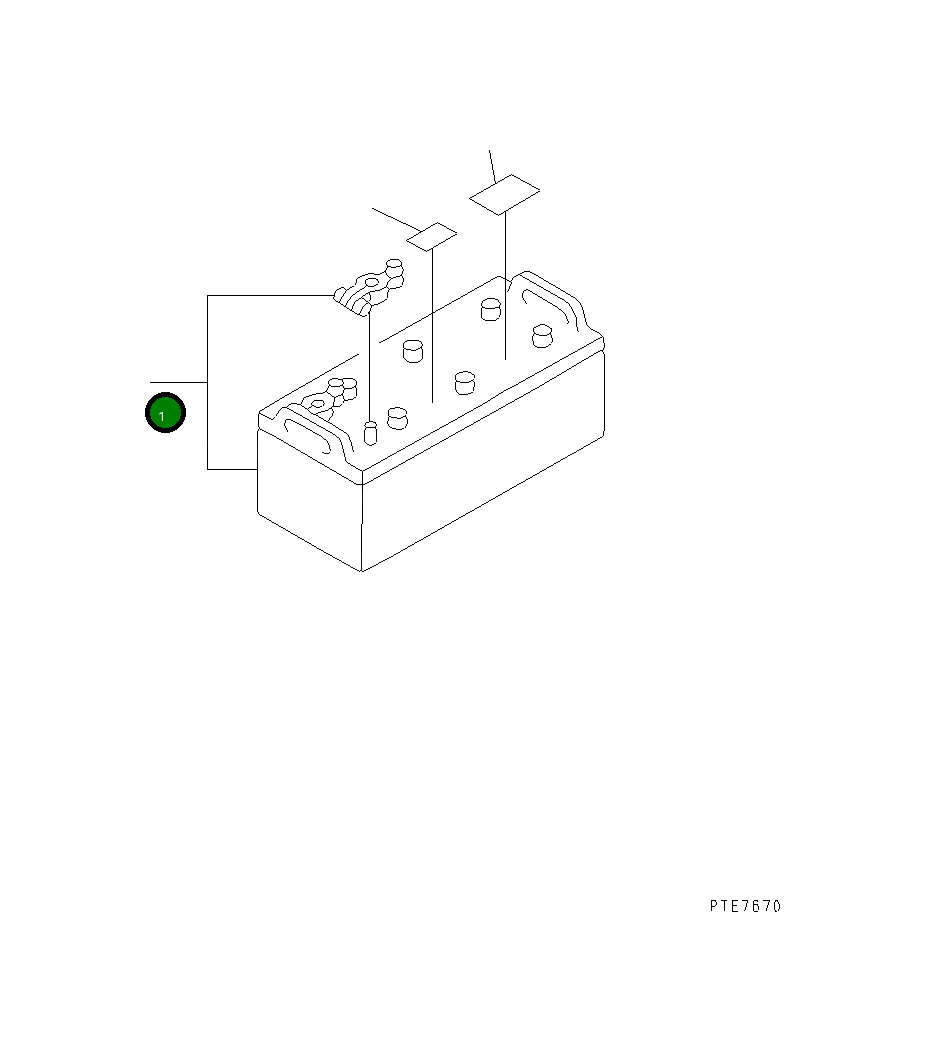 Аккумулятор WET (145F51) 08000-32215 Komatsu