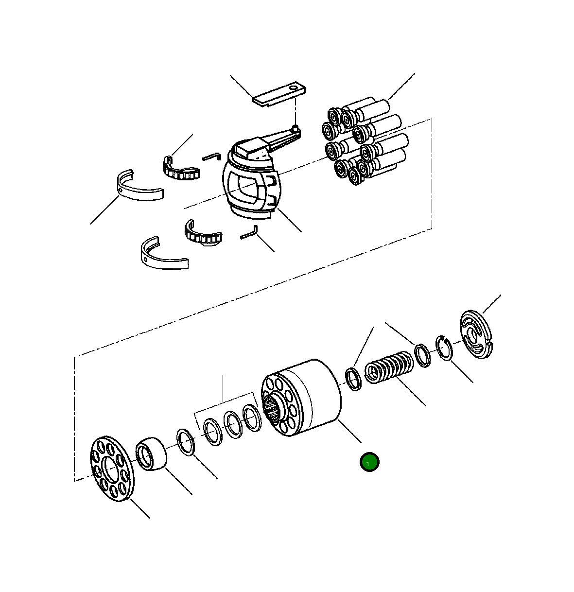 Барабан 1438 668 H1 Komatsu