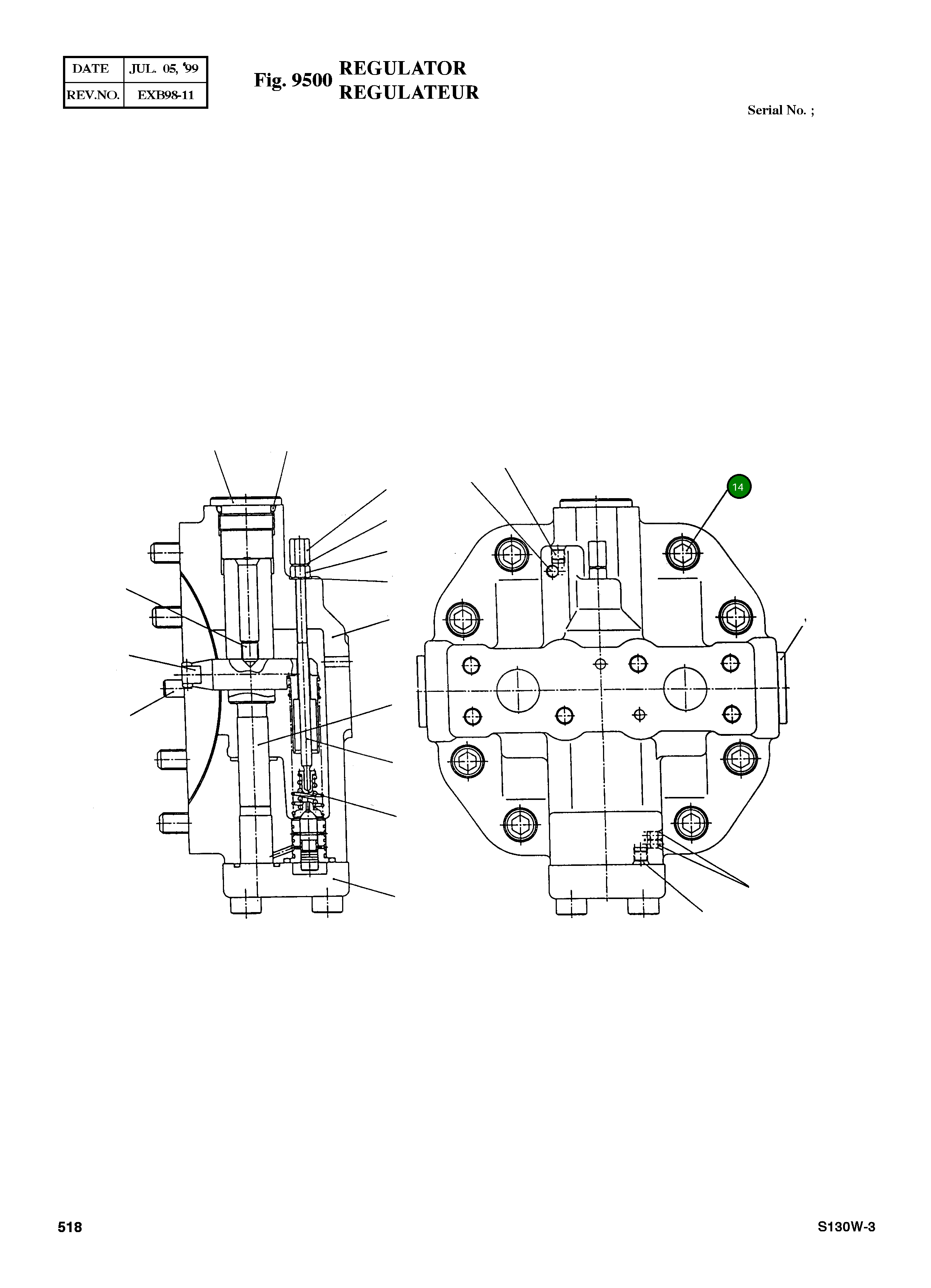 Болт M12X40 1301614004 Komatsu