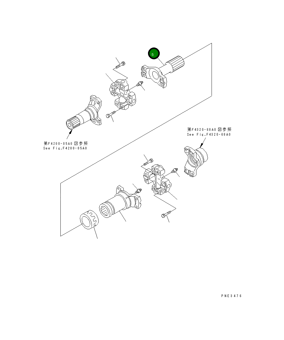 Вал 425-20-22730 Komatsu