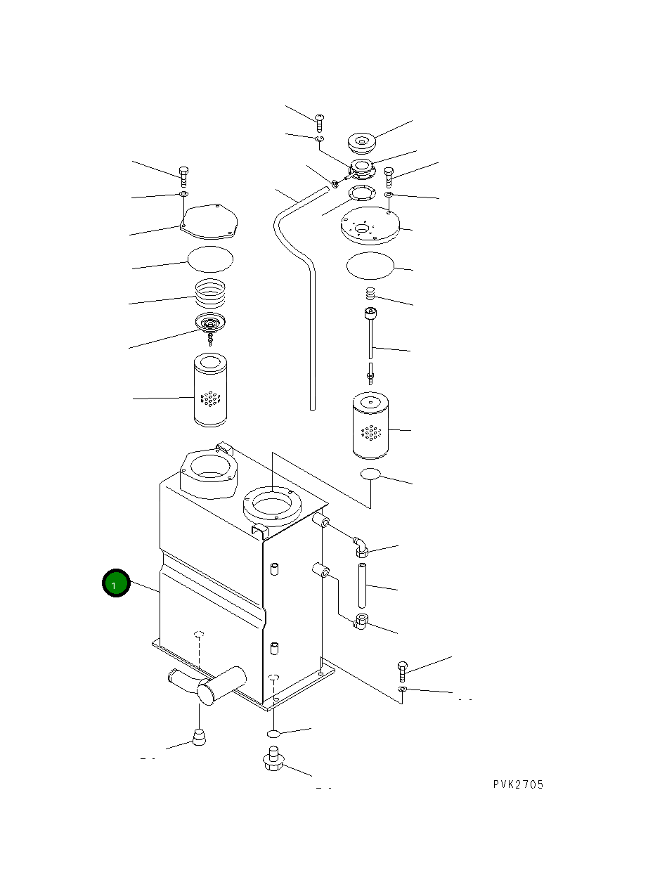 Бак 10S-60-21212 Komatsu