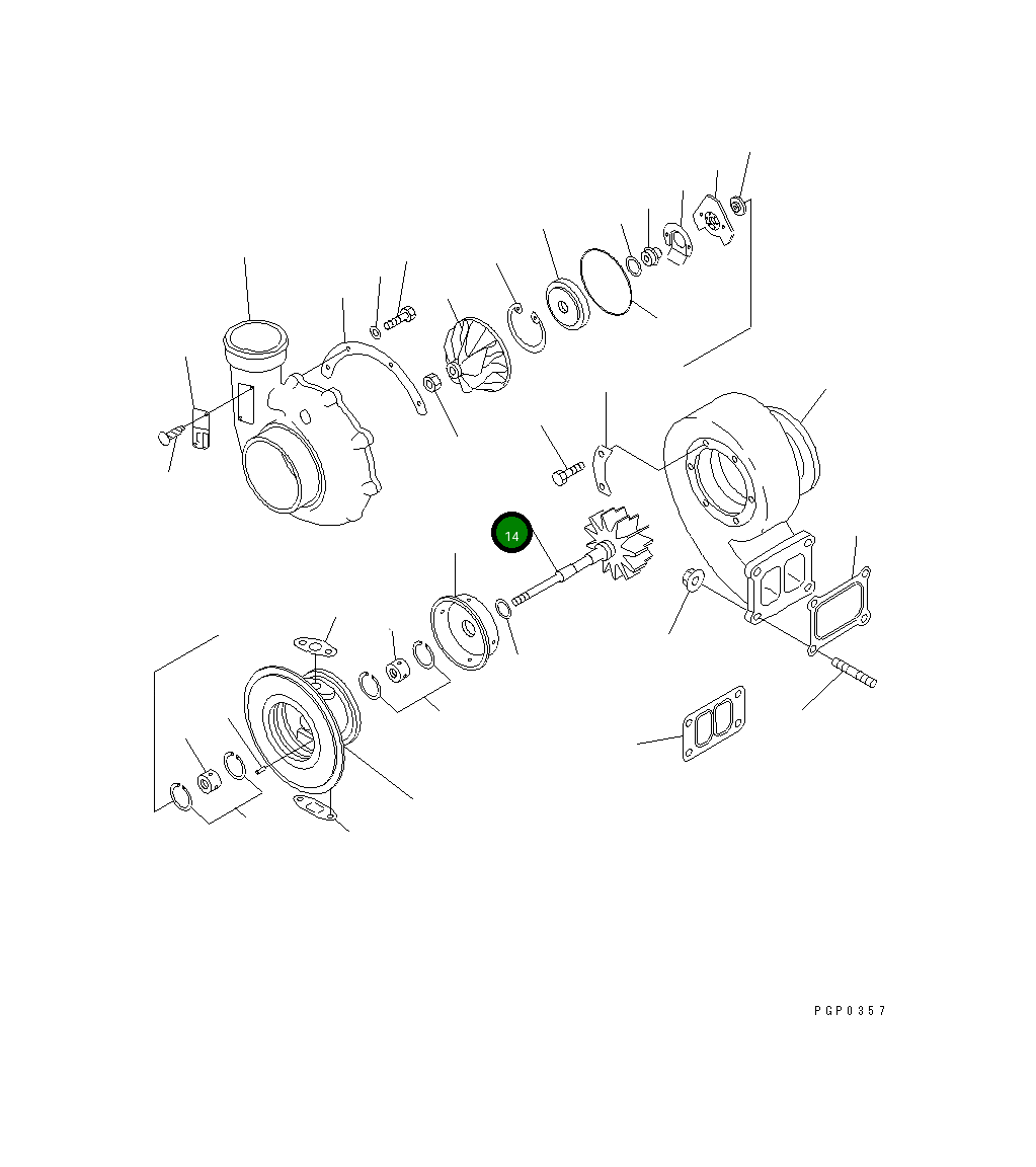 Вал CU3531763 Komatsu