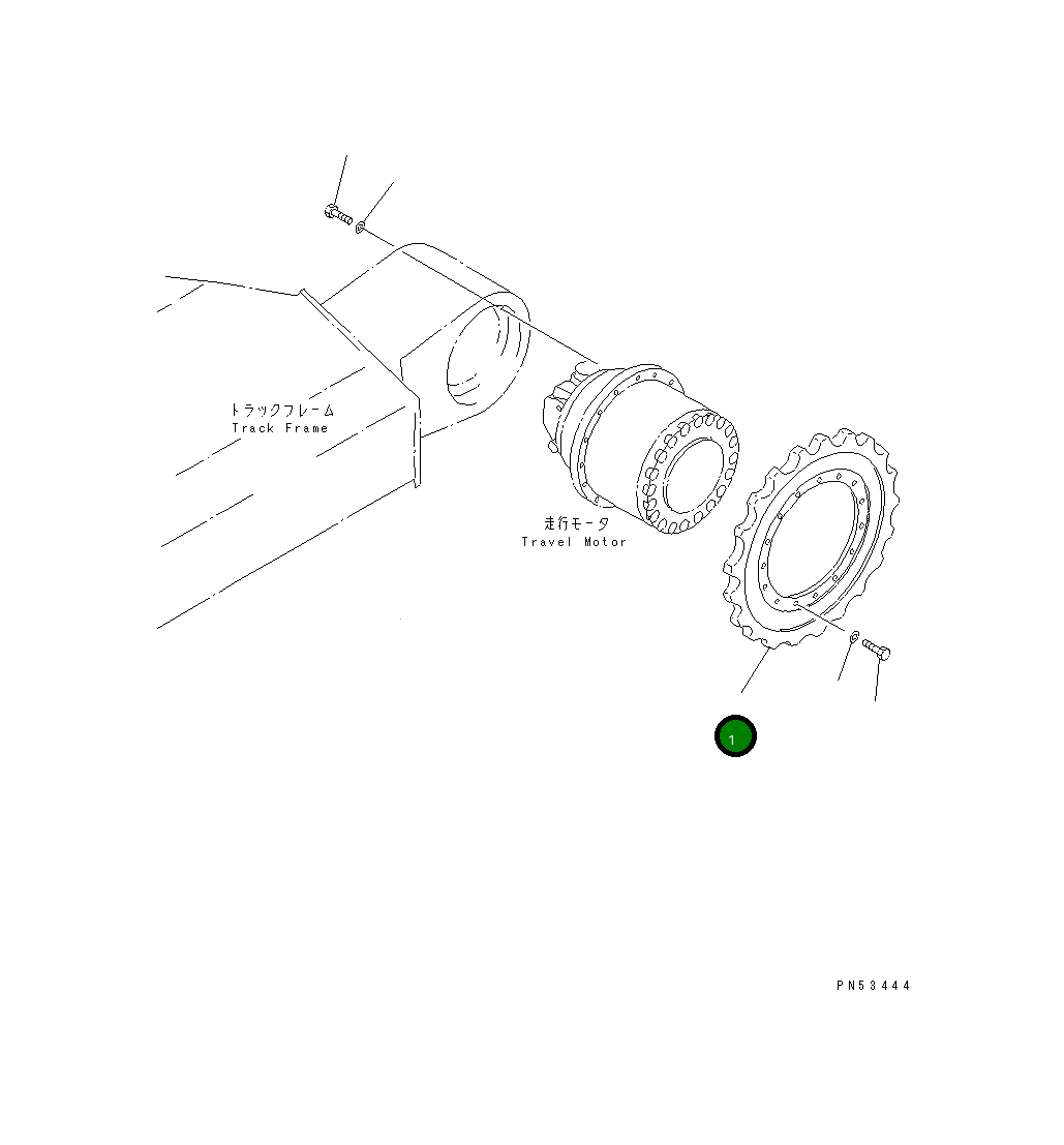 Ведущая звезда 203-27-51310 Komatsu