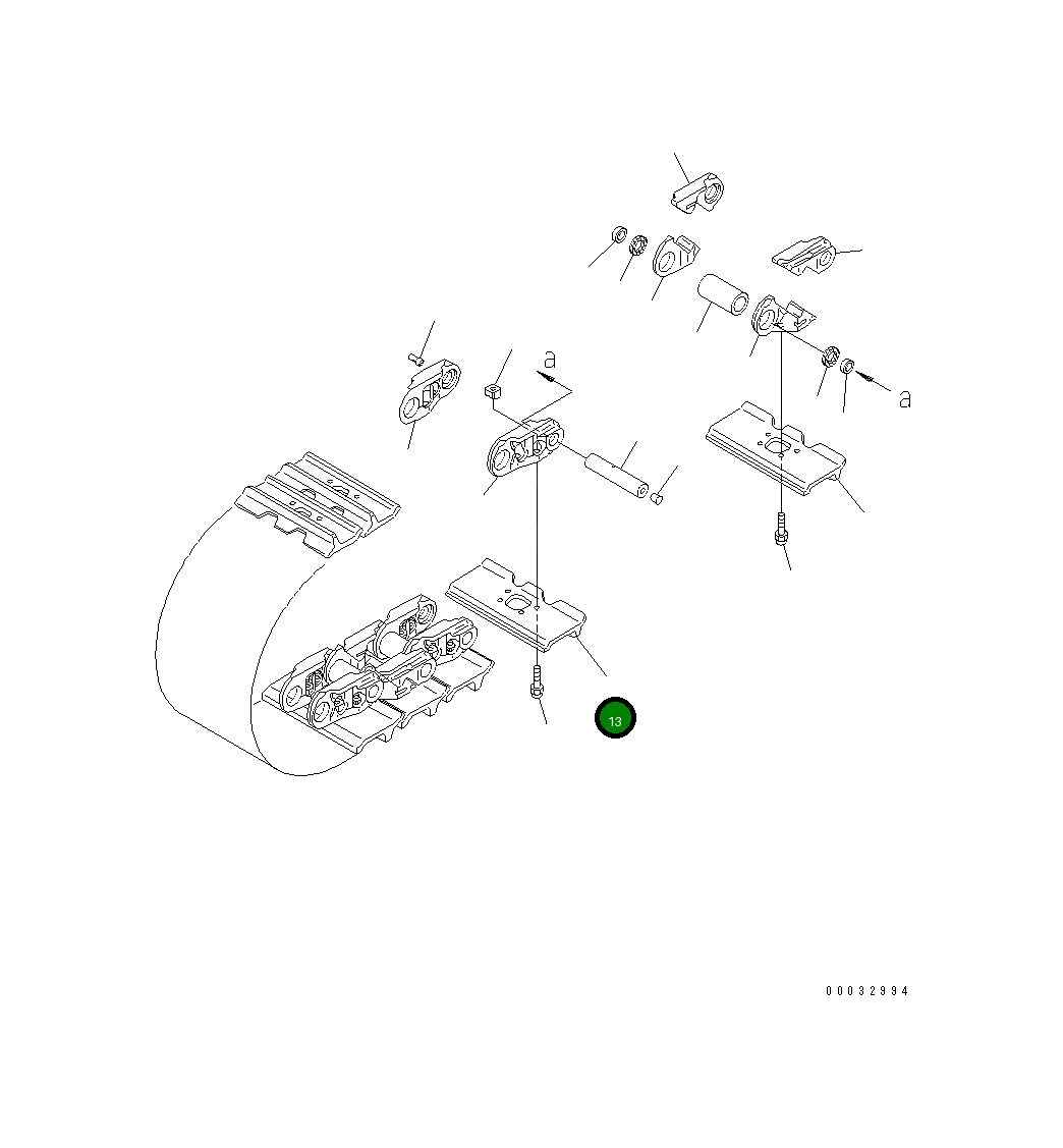 Башмак 154-32-71620 Komatsu