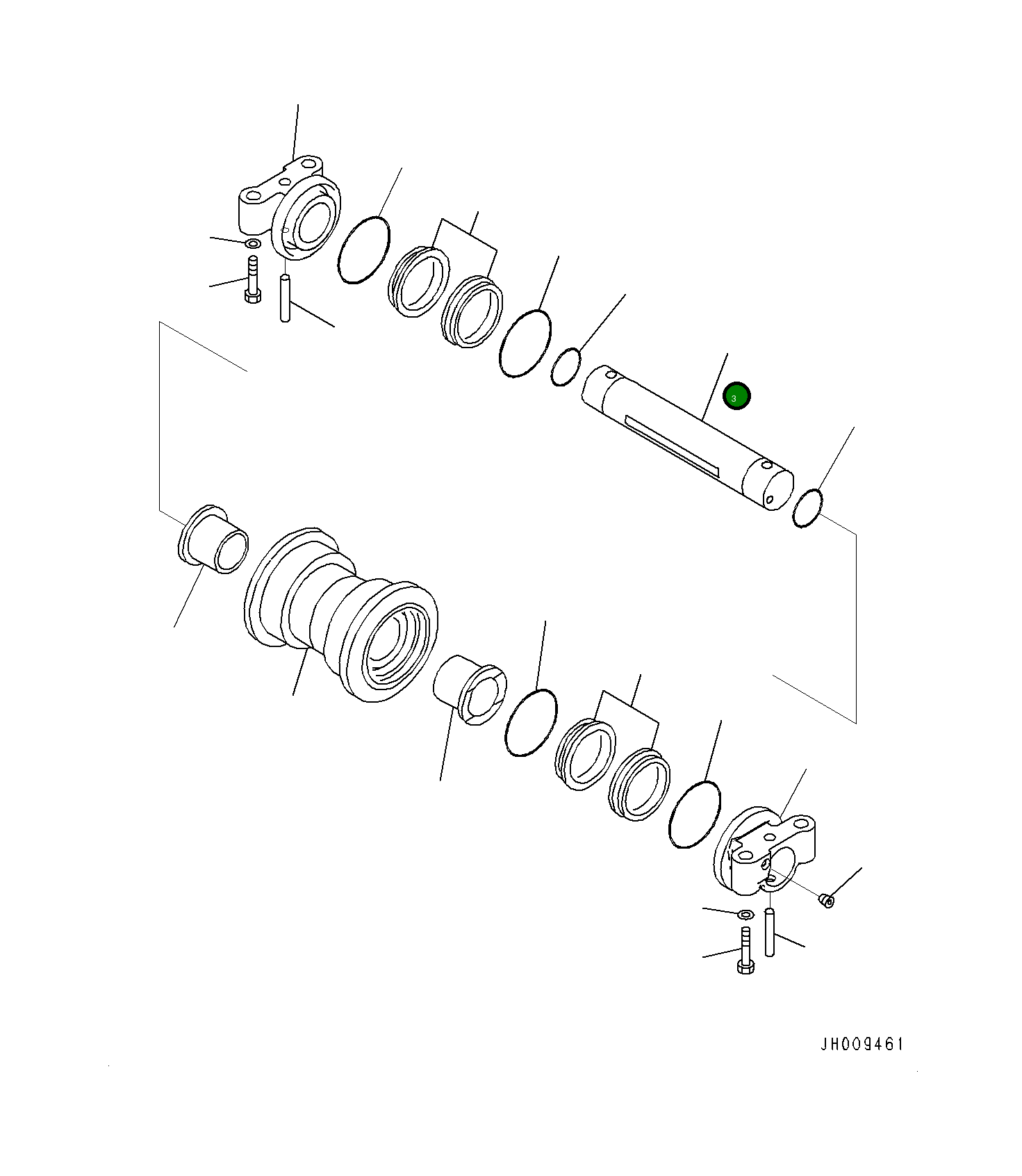 Вал 2A53012160 Komatsu