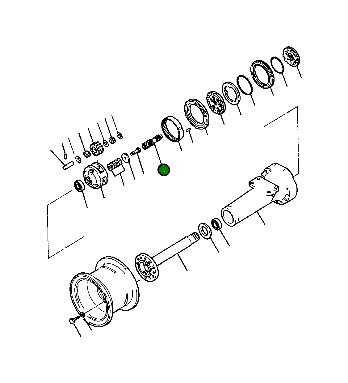 Вал 1300 278 H1 Komatsu