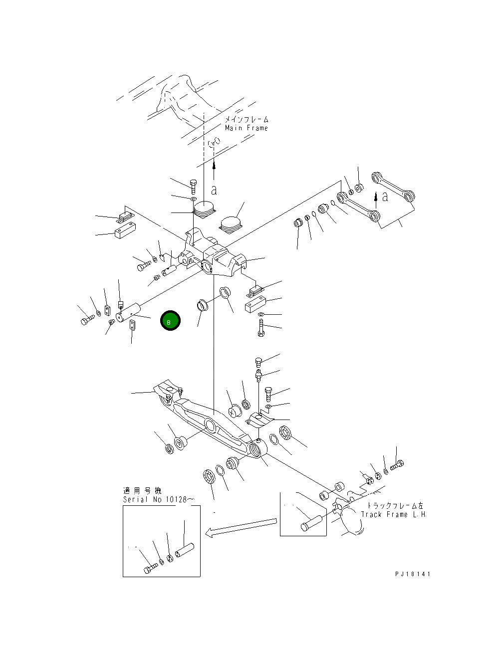 Вал 17M-50-24151 Komatsu