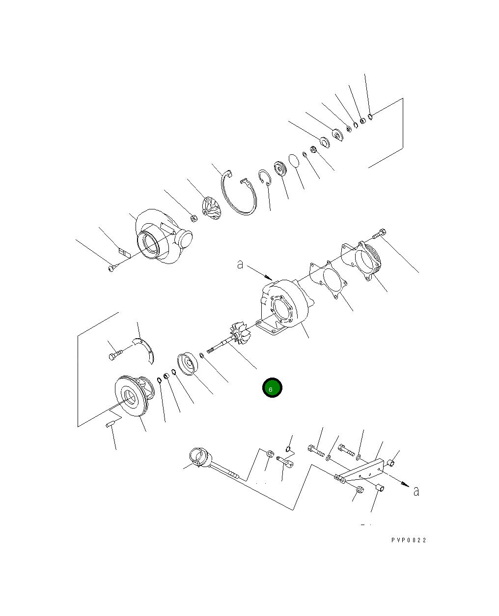 Вал 129484H1 Komatsu