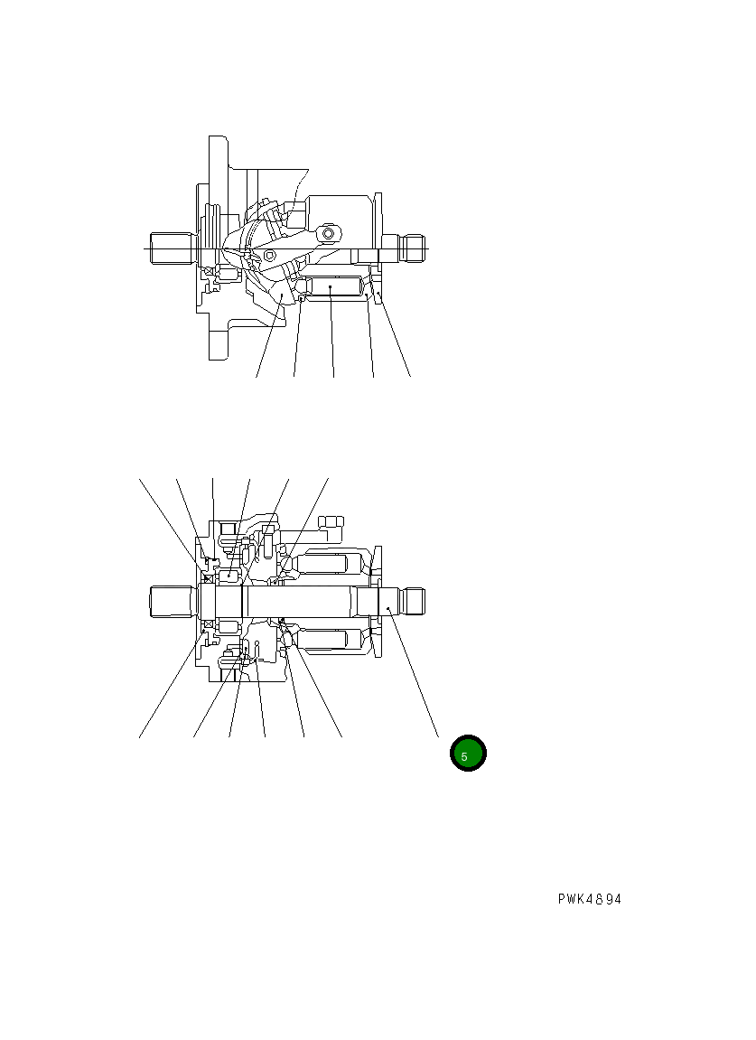Вал UC1704152653 Komatsu