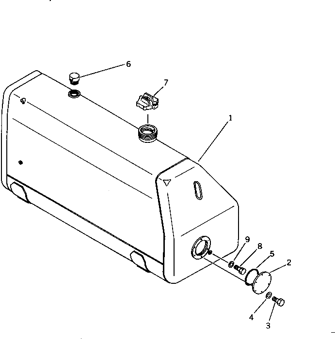 Бак 196-04-21150 Komatsu