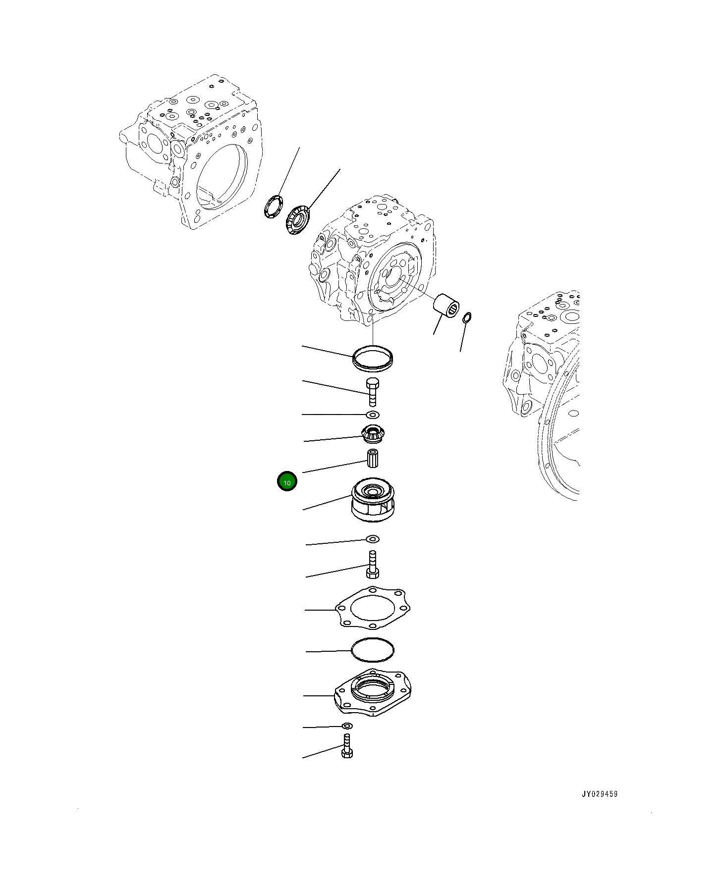 Вал 708-2H-32360 Komatsu