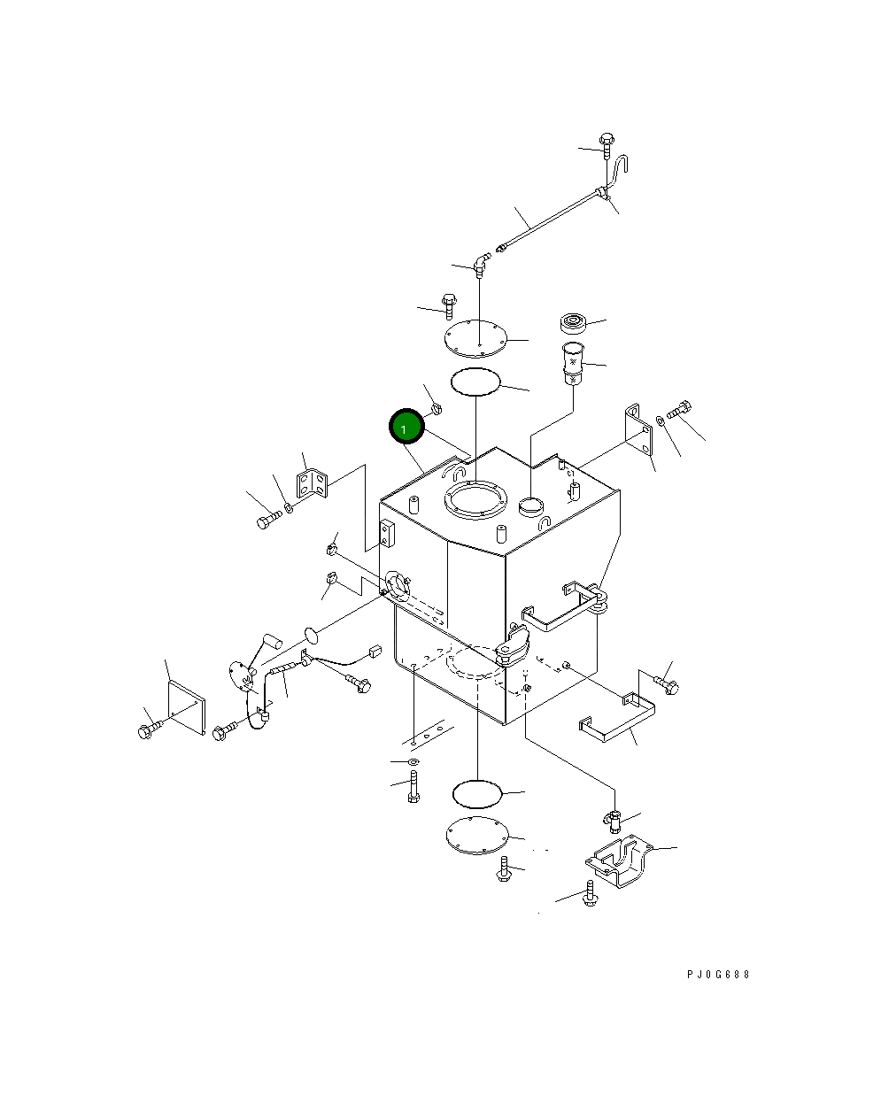 Бак 421-04-21913 Komatsu
