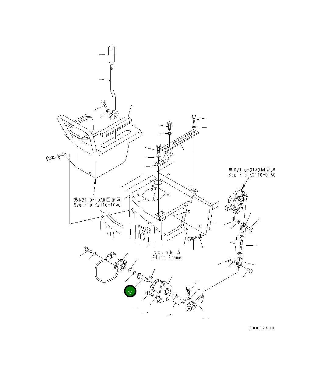 Вал 11Y-43-23420 Komatsu
