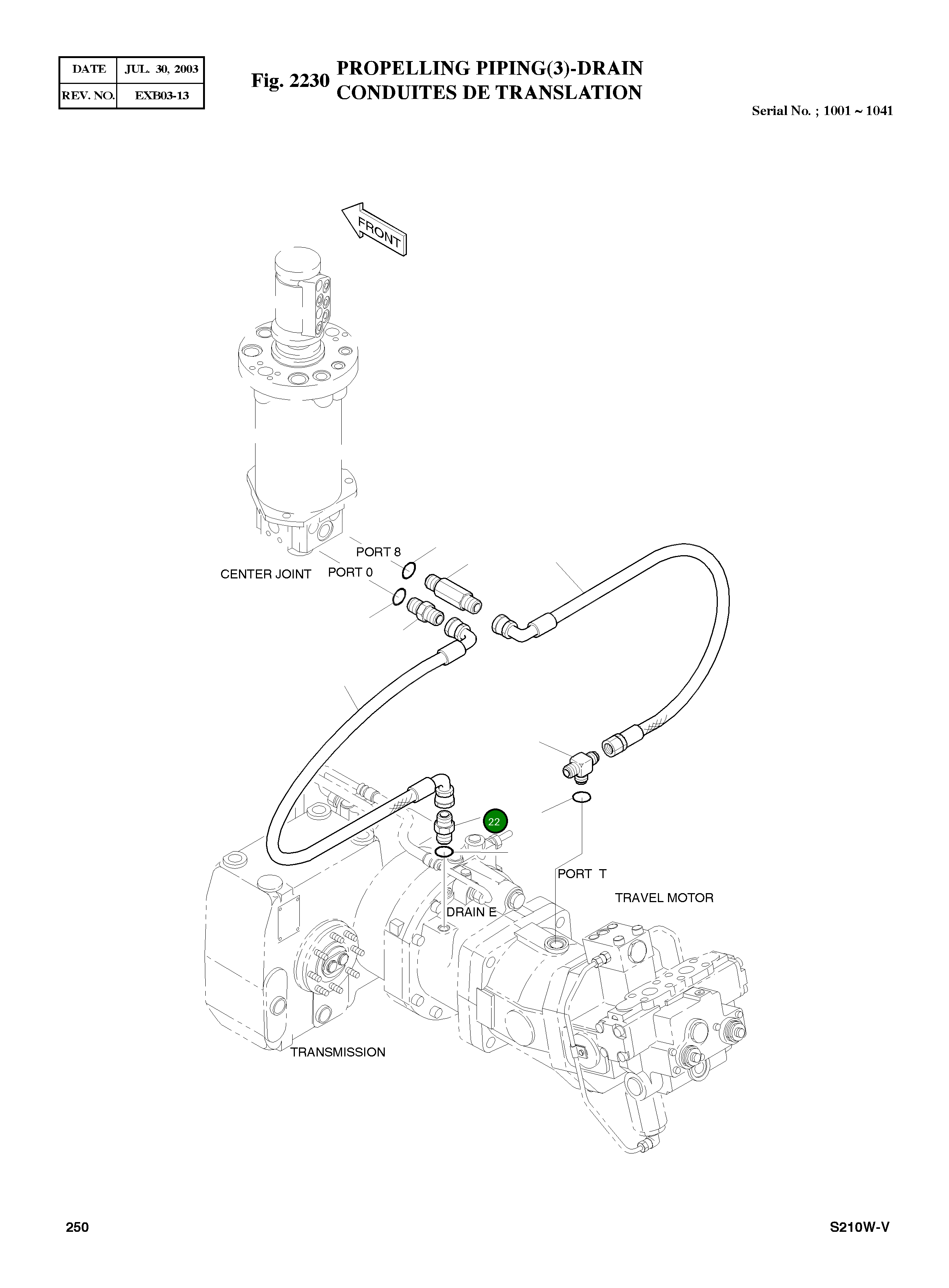 Адаптер PF1/2 2181-1126D127 Komatsu