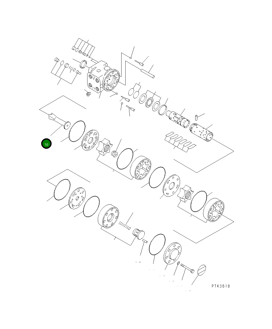 Вал 20G-60-K3420 Komatsu