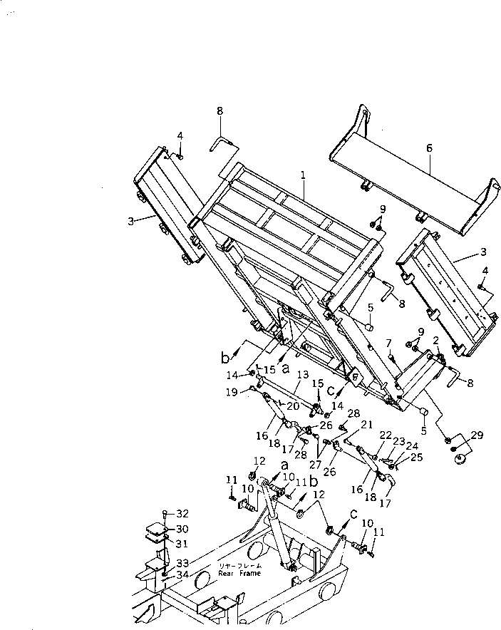 Вал YM172738-96250 Komatsu
