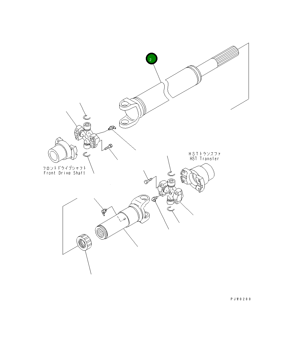 Вал 415-20-22330 Komatsu