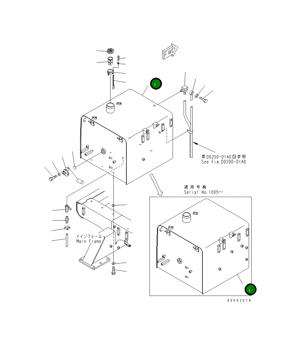 Бак 8295-04-1112 Komatsu