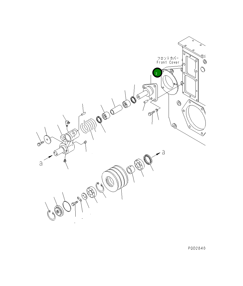 Вал 6162-63-3423 Komatsu