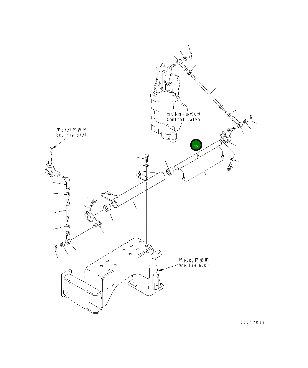 Вал 154-61-75620 Komatsu