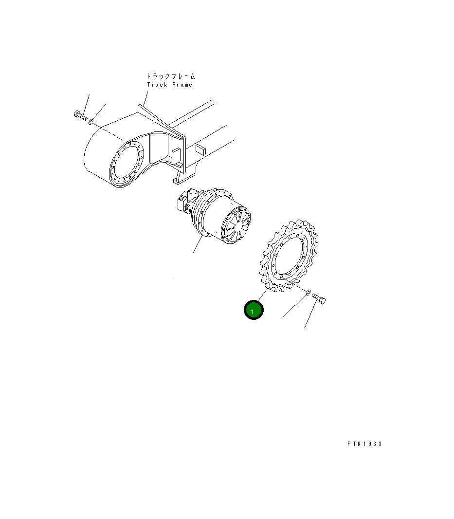 Ведущая звезда 13S-27-11211 Komatsu