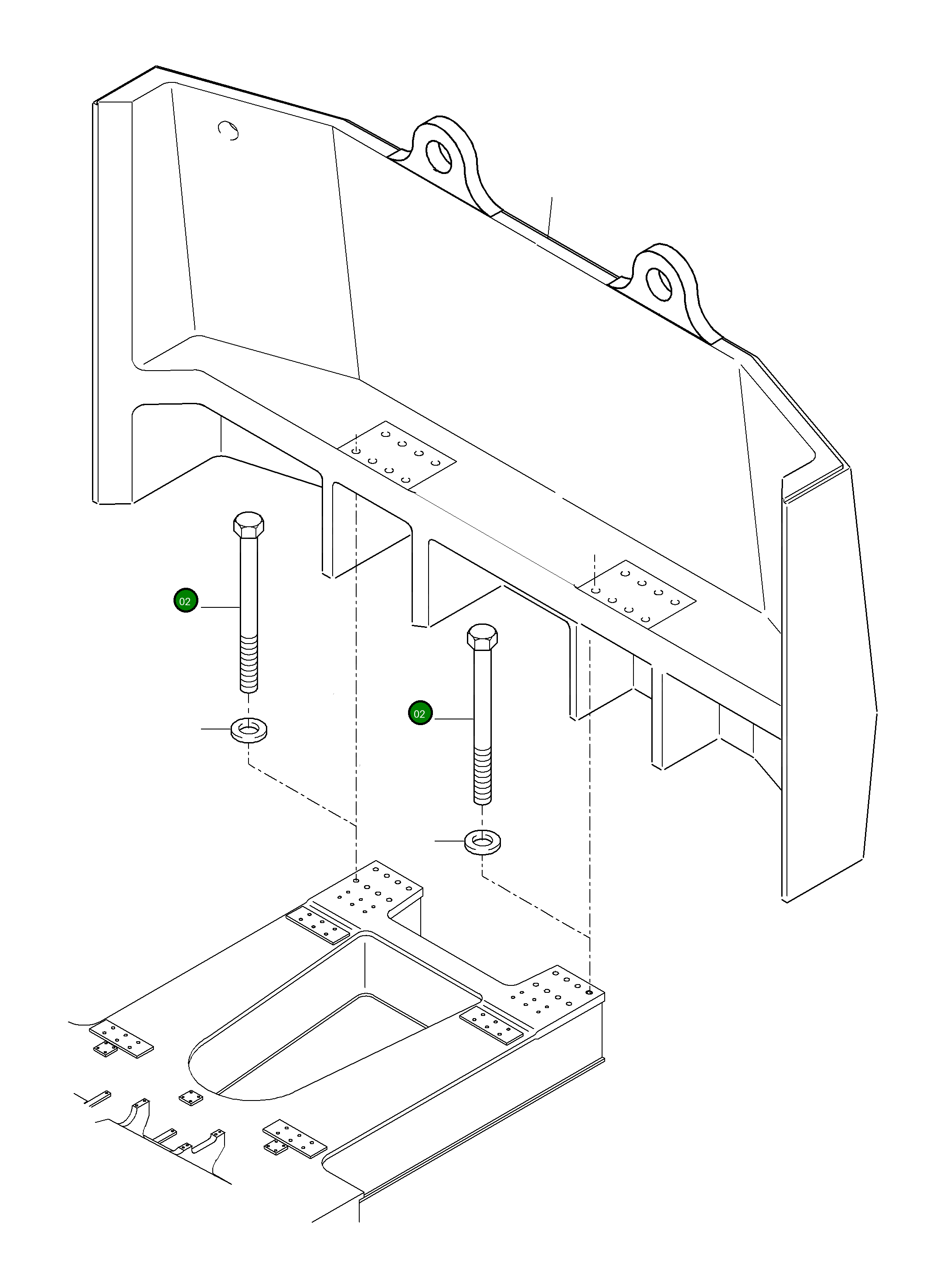 Болт 507 789 98 Komatsu