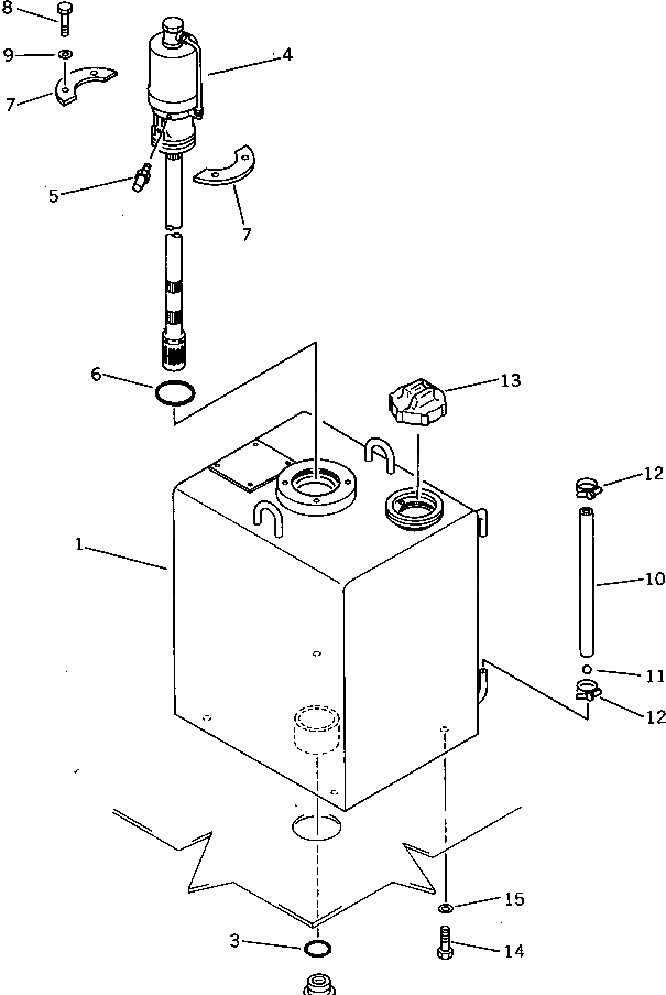 Бак 22S-67-11281 Komatsu