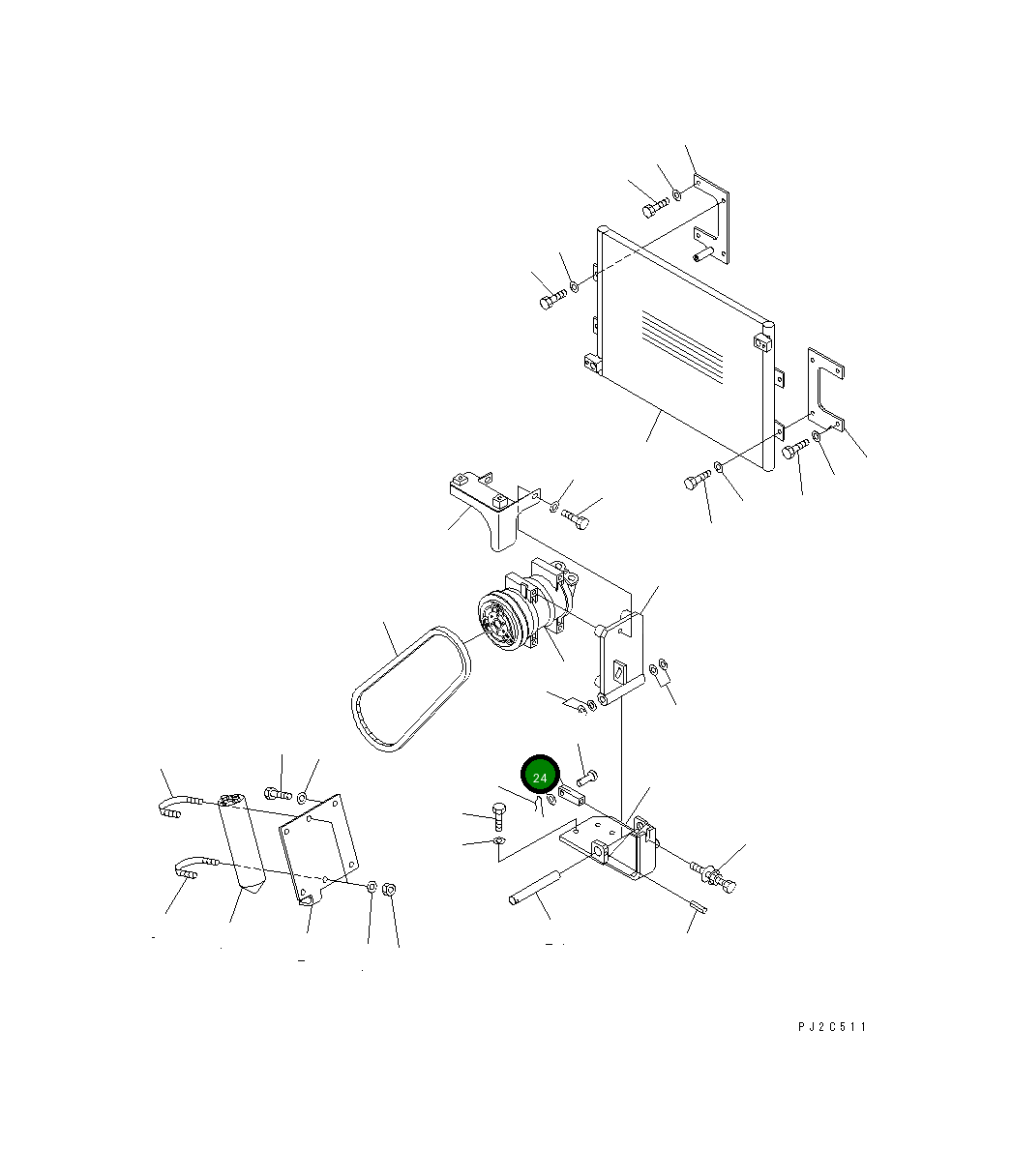 Вилка 23B-809-8560 Komatsu