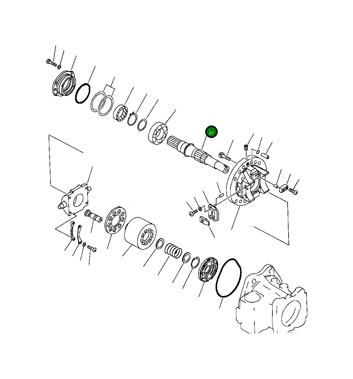 Вал 708-17-22710 Komatsu