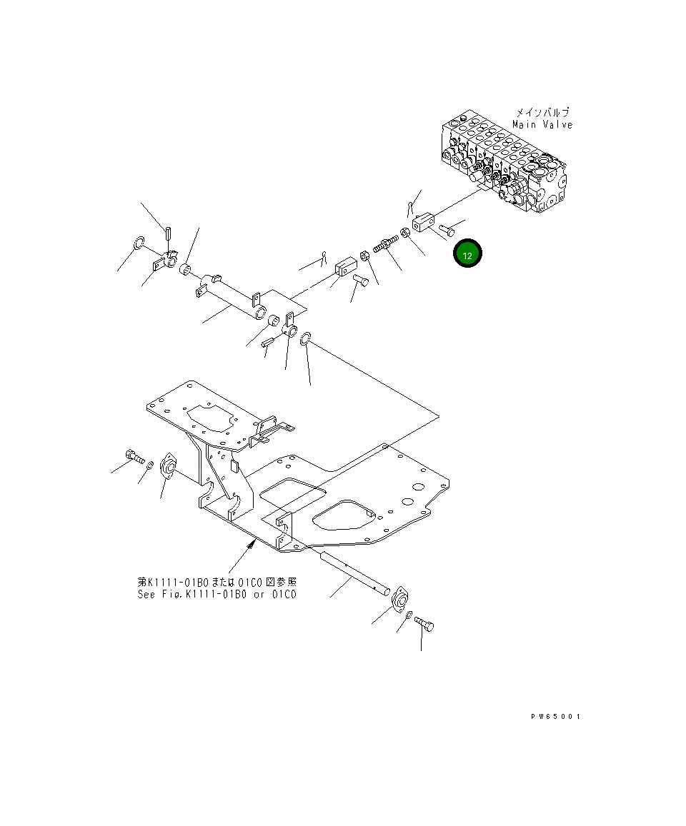 Вилка 22K-43-18273 Komatsu