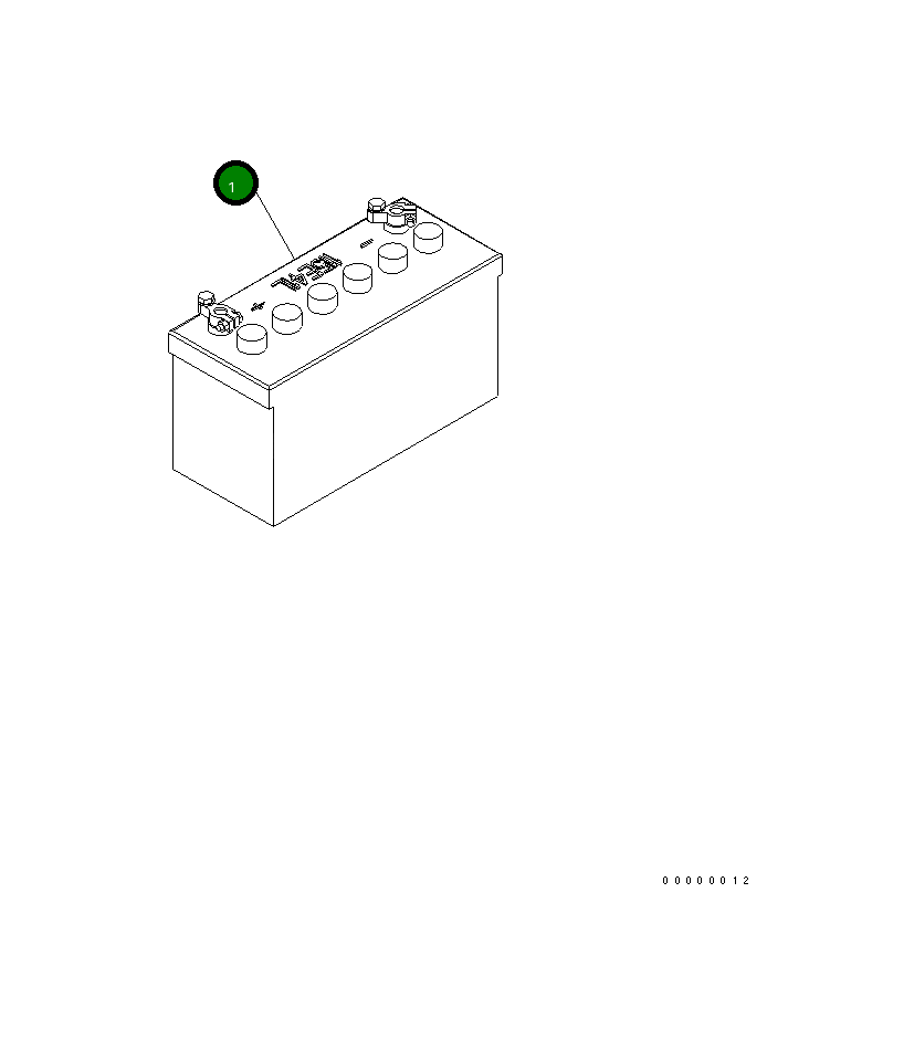 Аккумулятор WET (115E41L) 08001-2115E Komatsu