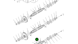 Вал 176-76-61470 Komatsu