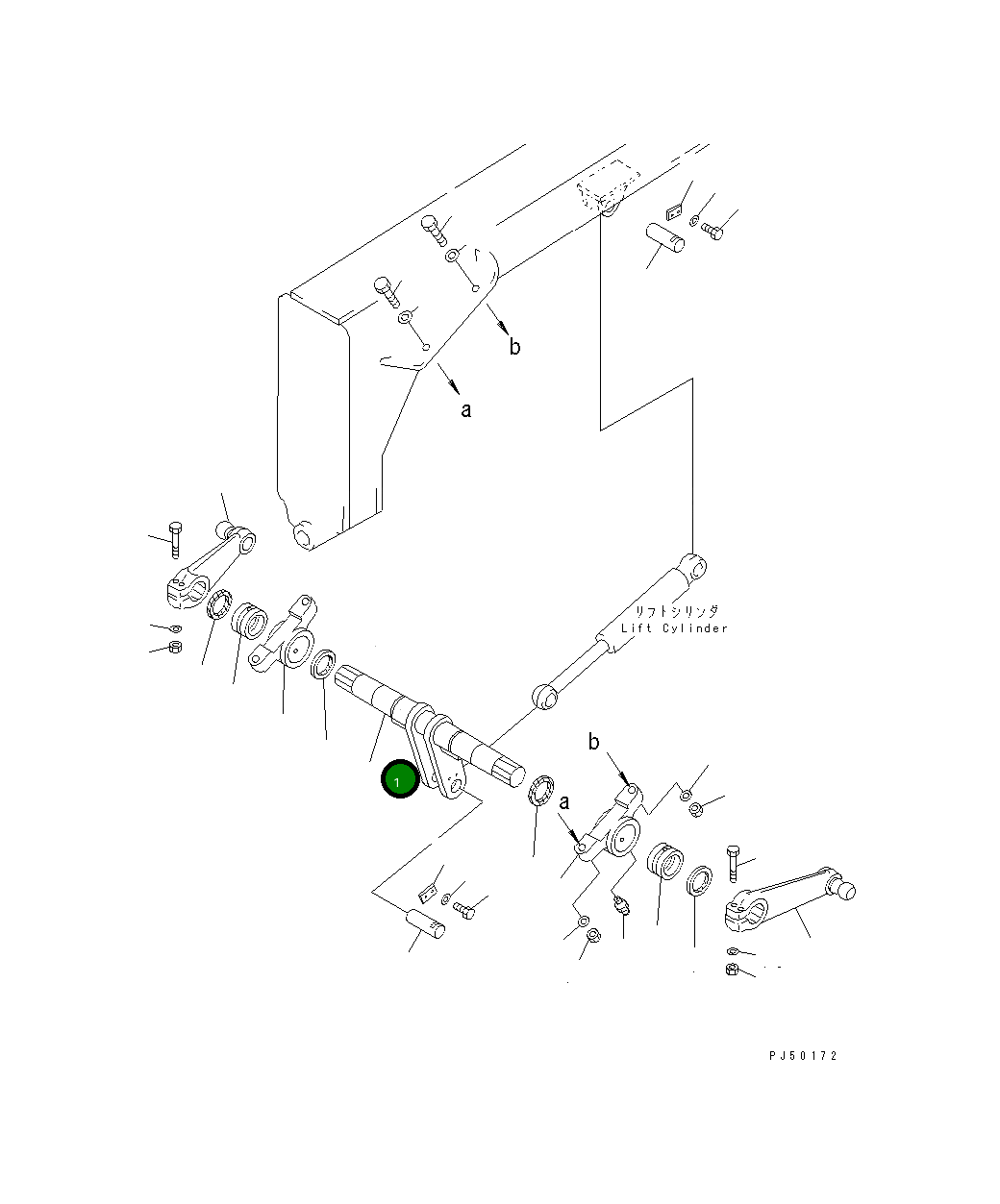 Вал 23E-71-11170 Komatsu