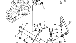 Кронштейн 6166-71-7430 Komatsu