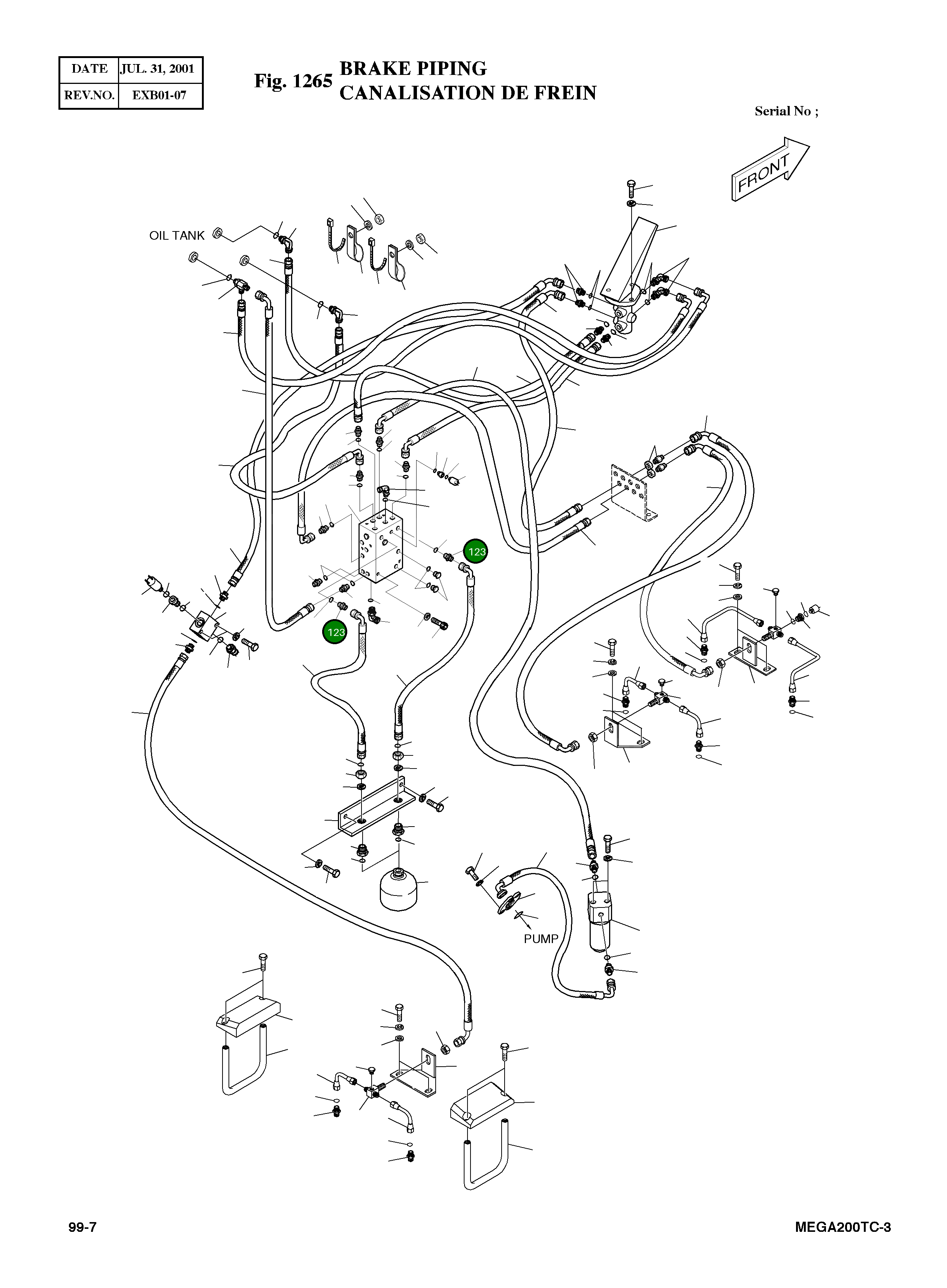 Адаптер PFO3/8-UNF 11/16 2181-4133D24 Komatsu