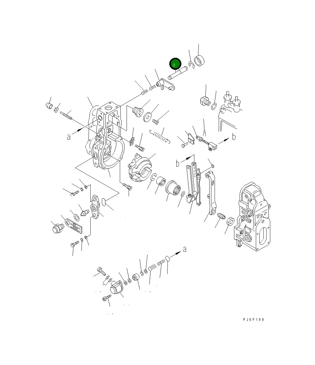 Вал DK154621-3701 Komatsu