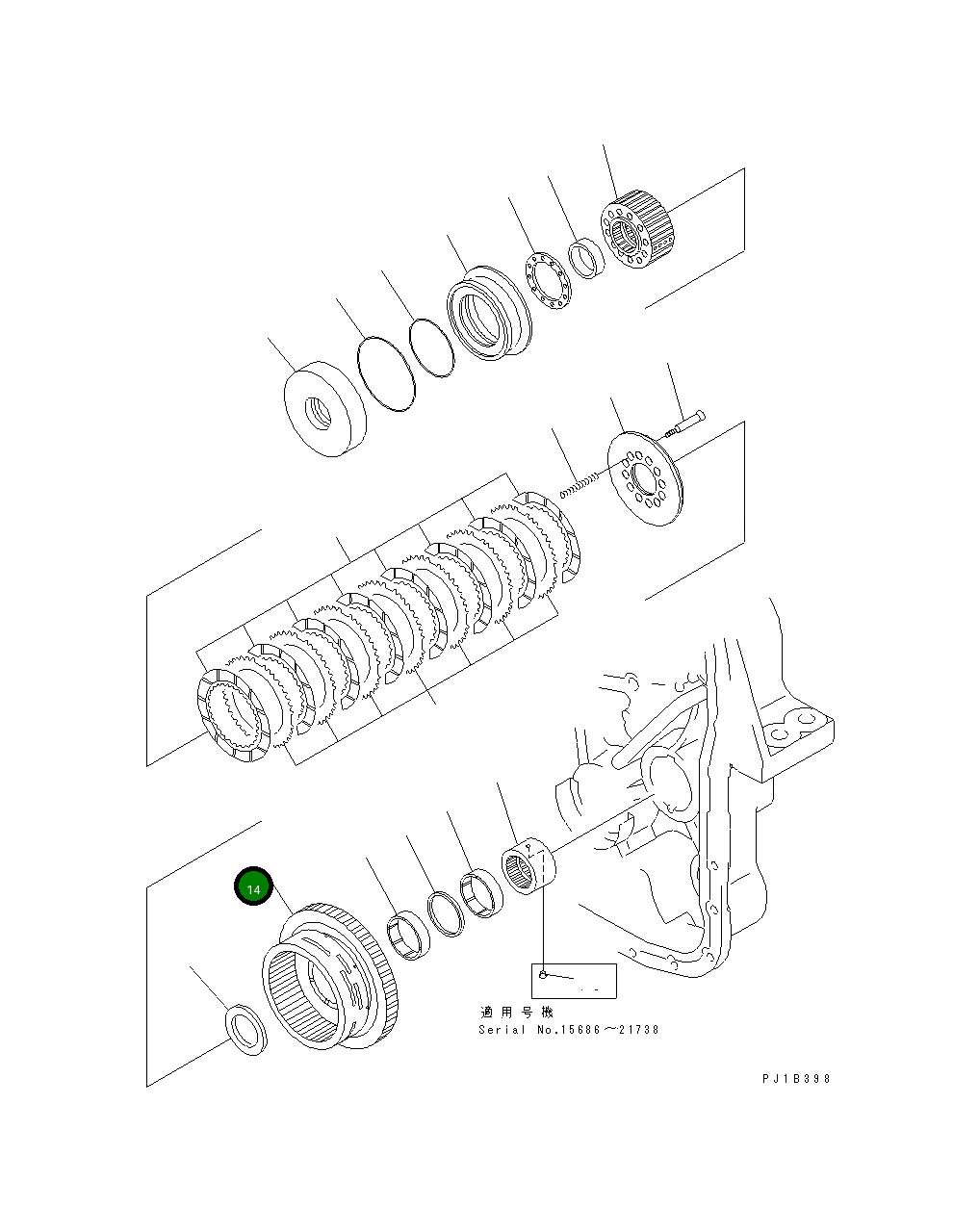Барабан 176-76-63280 Komatsu