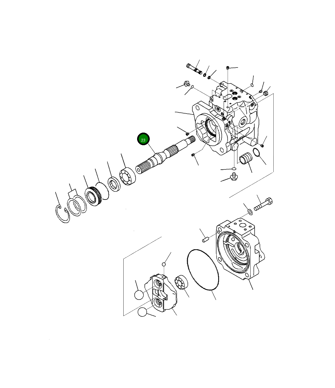 Вал 708-1W-42150 Komatsu