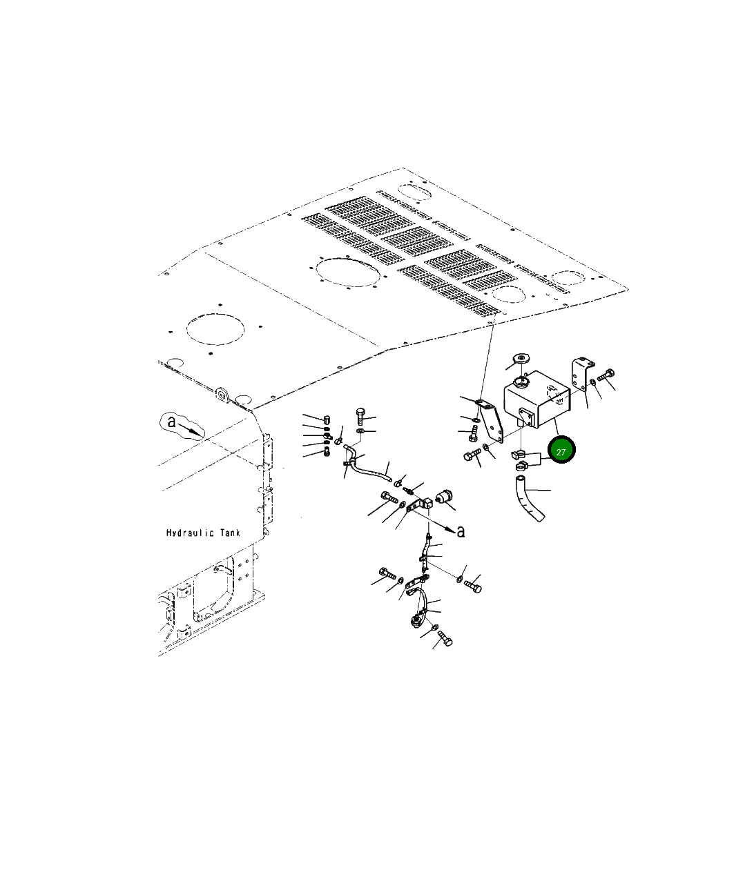 Бак 425-03-31812 Komatsu