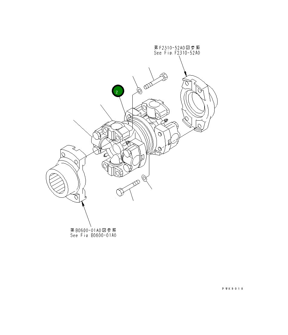 Вилка KUCA073023 Komatsu