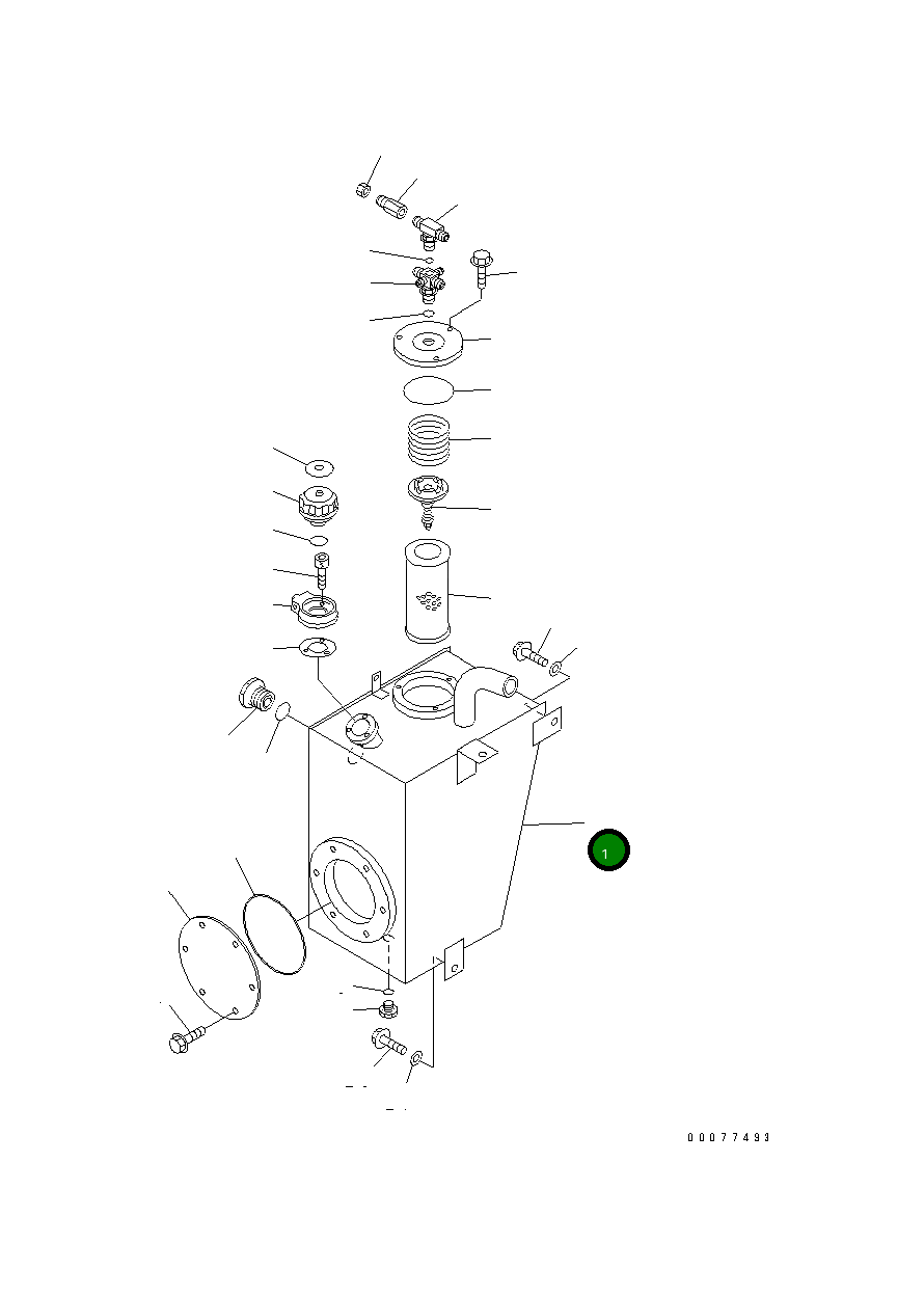 Бак 417-60-A1201 Komatsu